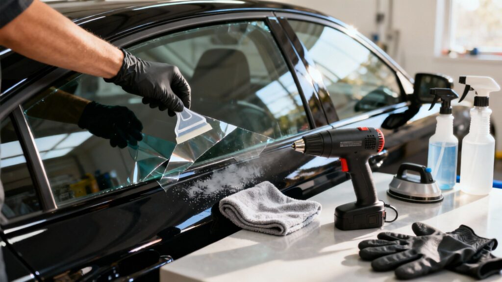 A Pro Guide to Tinted Window Film Removal 9 tinted window film removal professional service