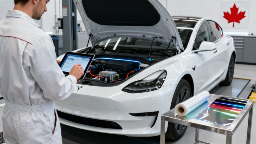 tesla repair car diagnosis