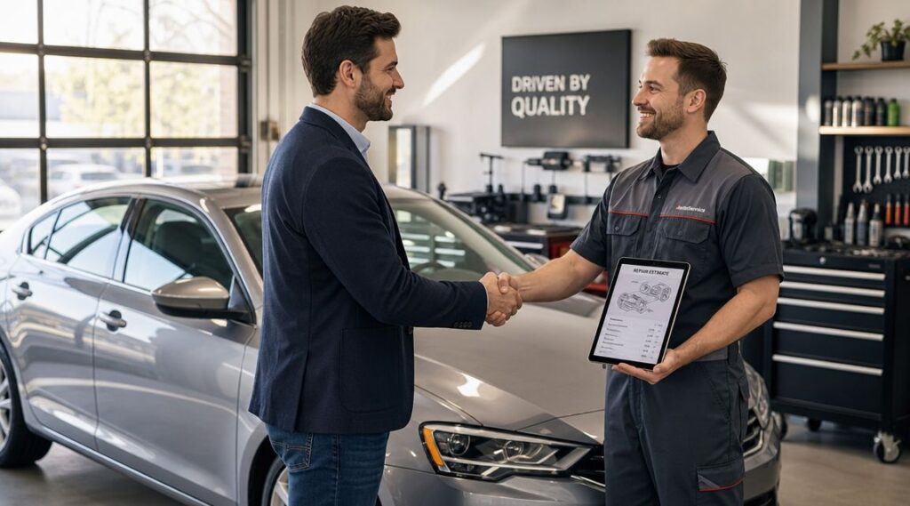 Car Repair Insurance: A Whitby Driver's Guide for 2026 34 car repair insurance mechanic handshake
