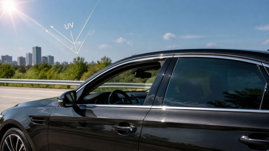 benefits of window tinting tinted car